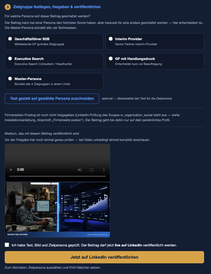 BlitzBoost Tool: mit einem Klick freigeben und veröffentlichen